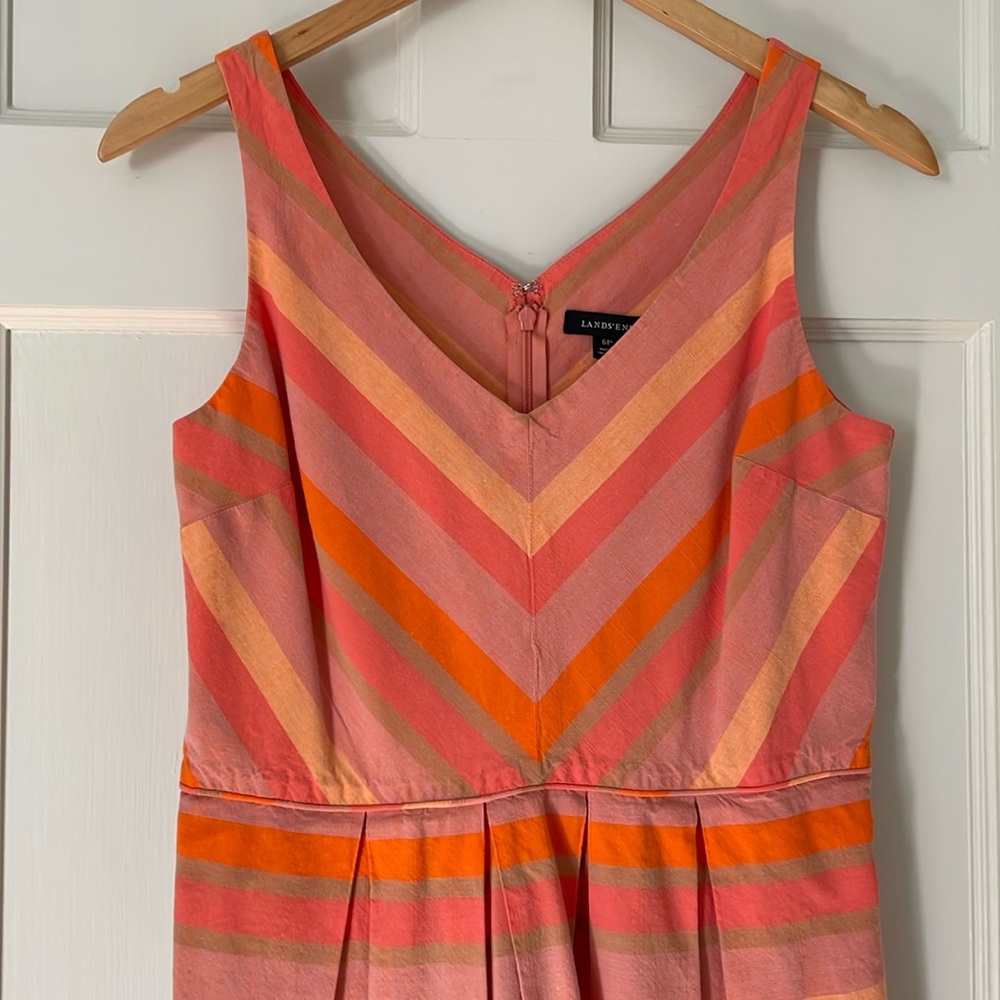 2 for $20 item Land’s End dress in 100% cotton. Size 6P in good used condition